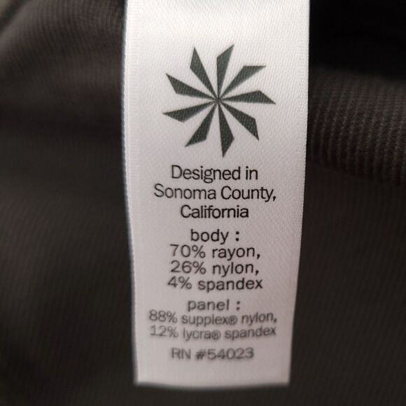 Athleta Womens Size 14 Solid Army Olive Green Trailsetter Ponte Moto Pants - Picture 13 of 14